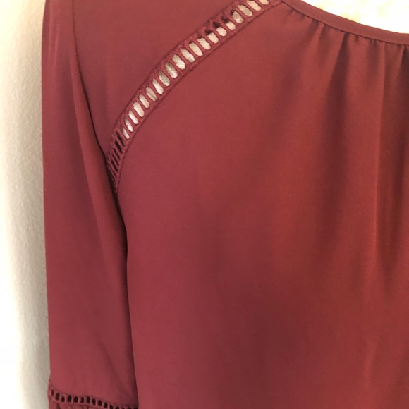Mossimo Maroon Top Size M - Picture 2 of 8